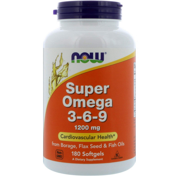 Super Omega 3-6-9 1200 мг от NOW