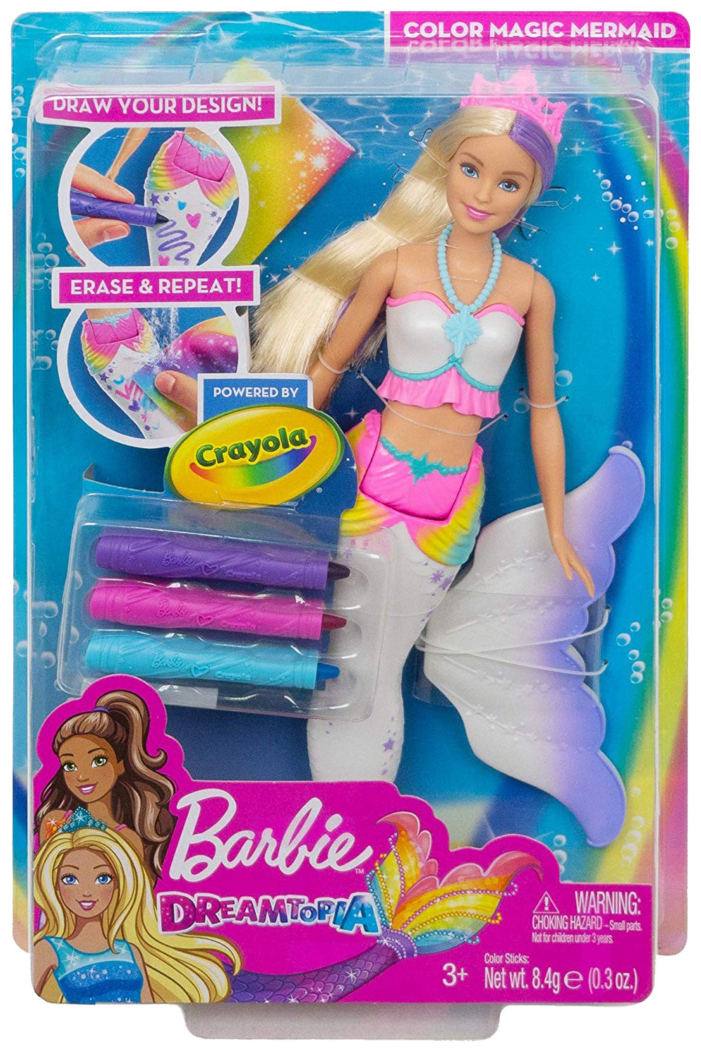 Кукла Barbie Цветная русалочка