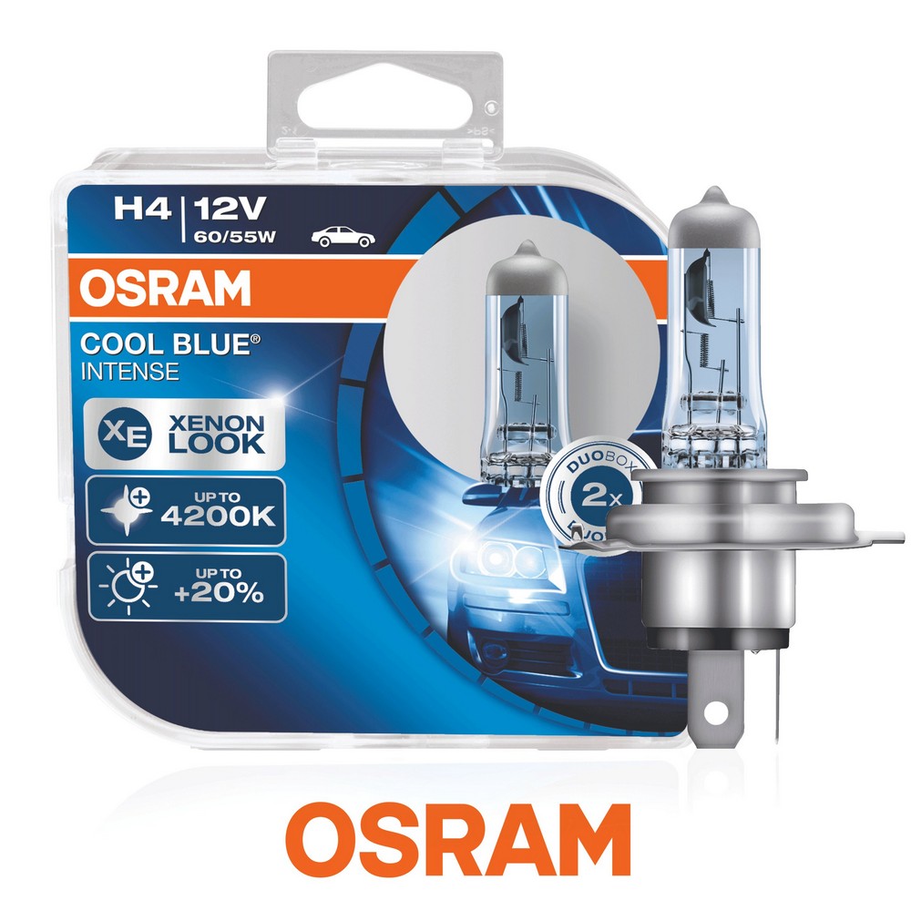 Osram H4 4200K Cool Blue Intense 64193CBI-HCB DUO