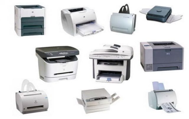 Принтеры бывают различных типов